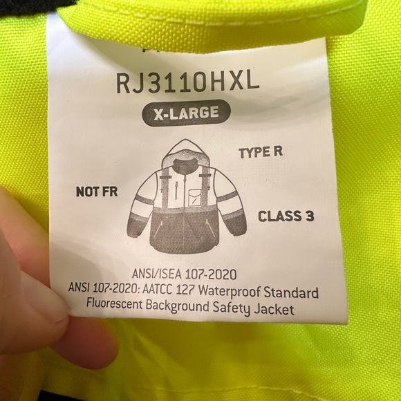Hi vis heated waterproof lined jacket Type R Class 3 - Picture 8 of 13